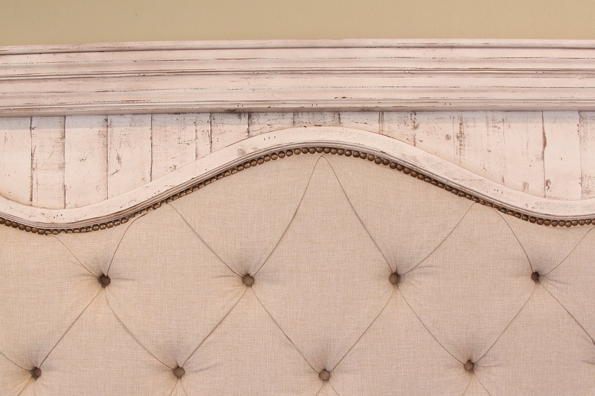 Terra White Bedroom Set, solid wood, by Int Furn Direct